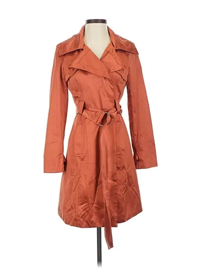 Pre-owned Bebe Trenchcoat In Orange