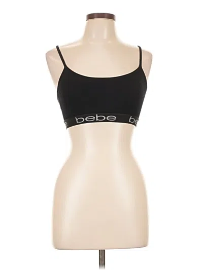 Pre-owned Bebe Tube Top Black Strapless Neckline Tops