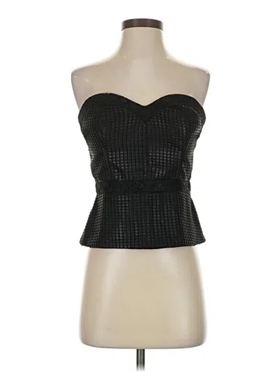 Pre-owned Bebe Tube Top Black Strapless Neckline Tops