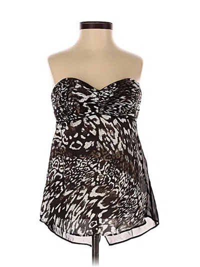 Pre-owned Bebe Tube Top Brown Strapless Neckline Tops