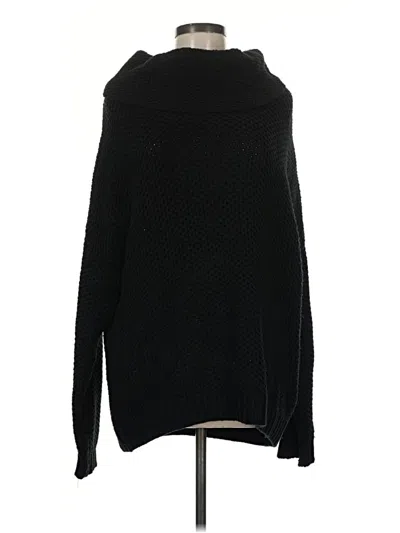 Pre-owned Bebe Turtleneck Sweater In Black
