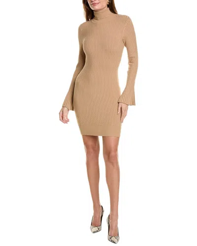 Bebe Turtleneck Sweaterdress In Brown
