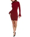 Bebe Turtleneck Sweaterdress In Red