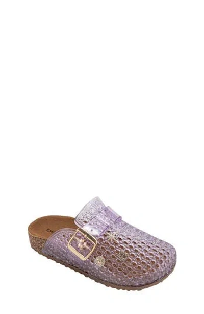 Bebe Twinkle Footbed Clog In Purple