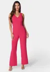 BEBE V NECK CORE JUMPSUIT