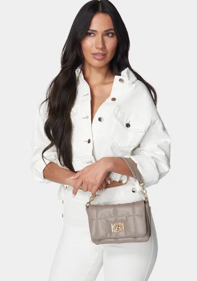 Bebe Veronica Crossbody In Mushroom
