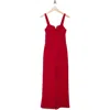 Bebe Wide Leg Jumpsuit In Red