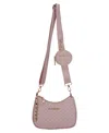 Bebe Women's Adela Monogram Small Crossbody Bag In Pink