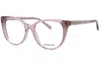 Bebe Women's Bb5208 Full Rim Cat Eye Eyeglasses In Topaz Animal / Crystal Peach In Brown