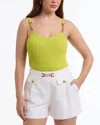 Bebe Women's Hardware Strap Sweater Cami In Multi