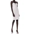 BEBE WOMEN ILLUSIONS BODYCON FIT SPAGHETTI STRAP PENCIL SHEATH DRESS IVORY WHITE