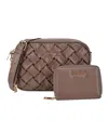 Bebe Women's Luca Small Camera Bag With Wallet In Brown