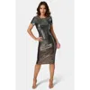 Bebe Women's Ombre Sequin Midi T-shirt Dress In Multi