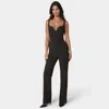 Bebe V Wire Core Jumpsuit In Black