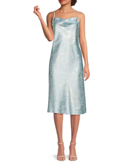 Bebe Women's Satin Cowl-neck Midi-dress