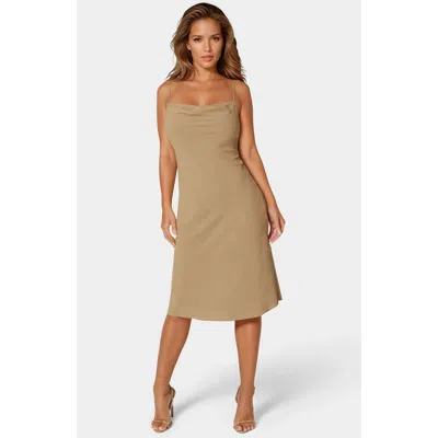 Bebe Airflow Slip Dress In Mocha
