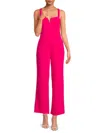 Bebe Wide Leg Jumpsuit In Fuchsia