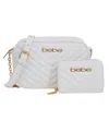 Bebe Women's Tyler Camera Crossbody Bag With Wallet In White