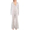 Bebe Womens Illusion Lace Jumpsuit
