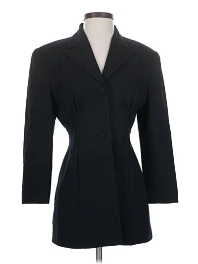 Pre-owned Bebe Wool Blazer Jacket In Black