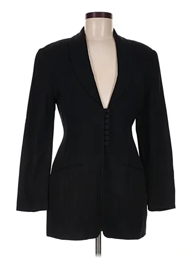 Pre-owned Bebe Wool Blazer Jacket In Black
