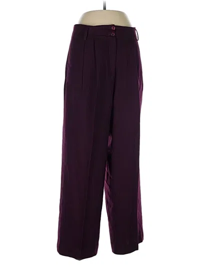 Pre-owned Bebe Wool Pants In Purple