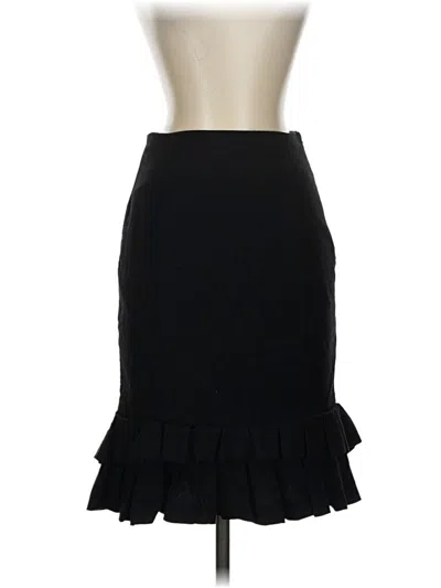 Pre-owned Bebe Wool Skirt In Black
