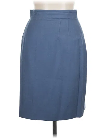 Pre-owned Bebe Wool Skirt In Blue