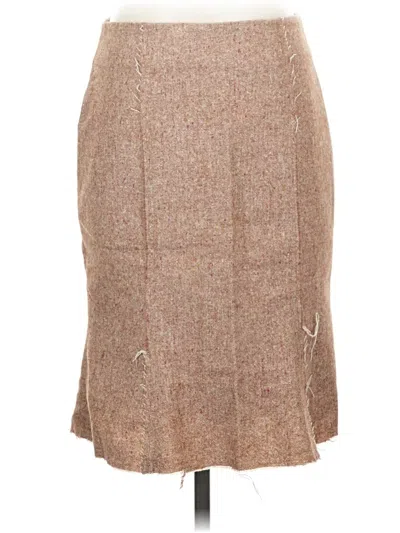 Pre-owned Bebe Wool Skirt In Brown