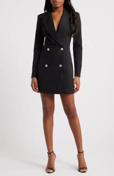 Bebe X Ciara X Ciara Bold Blazer Dress In Black
