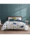 Bebejan 220 Thread Count Abstract Vines Reversible Comforter Set In Multi