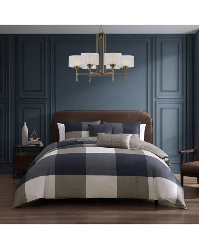 Bebejan 220 Thread Count Checkered Reversible Comforter Set In Multi