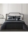 Bebejan 220 Thread Count Kyle Reversible Comforter Set In Blue