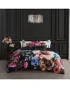Bebejan 220 Thread Count Night Poppies Reversible Comforter Set In Multi