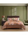 Bebejan 220 Thread Count Rossana Reversible Comforter Set In Brown