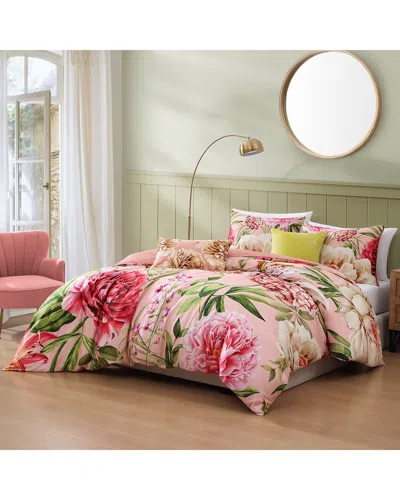 Bebejan 220 Thread Count Spring Forever Reversible Comforter Set In Multi