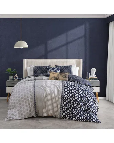 BEBEJAN BEBEJAN 220 THREAD COUNT VERTIGEO REVERSIBLE COMFORTER SET