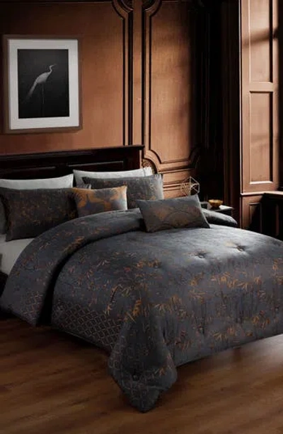 Bebejan Bamboo Tree Bedding Set In Grey