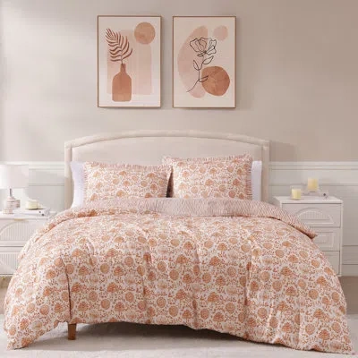 Bebejan Bebeteen By  Clay Trees Reversible Comforter Set In Pink
