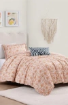 Bebejan Clay Trees Reversible 5-piece Comforter Set In Orange