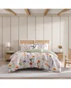 Bebejan Fresh Cut Flowers Reversible Comforter Set In Multi