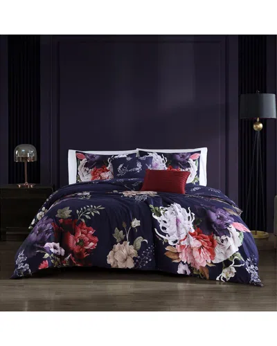 Bebejan Garden Reversible Comforter Set In Blue