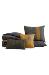 Bebejan Golden Hex Comforter & Sham Set In Multi