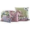 Bebejan Lilac Cascade On Olive Reversible 5-piece Comforter Set In Green