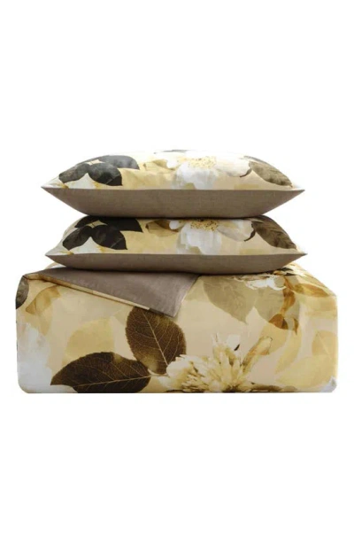 Bebejan Magnolia 5-piece Reversible Comforter Set In Yellow