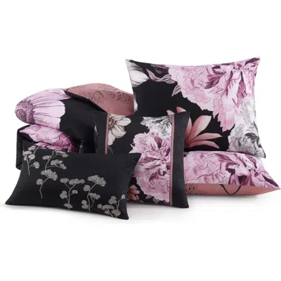 Bebejan Midnight Meadow Cotton Sateen Comforter Set In Black