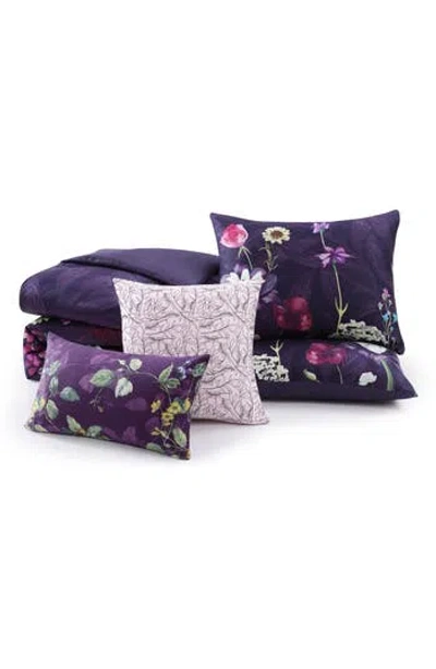 Bebejan Morning Glory Reversible 5-piece Comforter Set In Purple