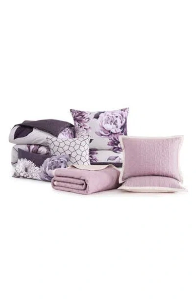 Bebejan Plum Petal Print 8-piece Reversible Comforter Set In Pink