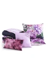 Bebejan Purple Bliss Floral Reversible Cotton Sateen Comforter Set