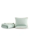 Bebejan Reversible Textured Cotton Sateen Coverlet Set